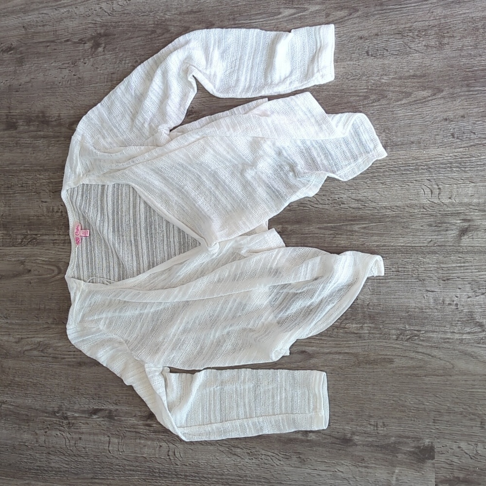 White, Gauzy Open Shrug Cardigan - Candie's Brand - Size XL